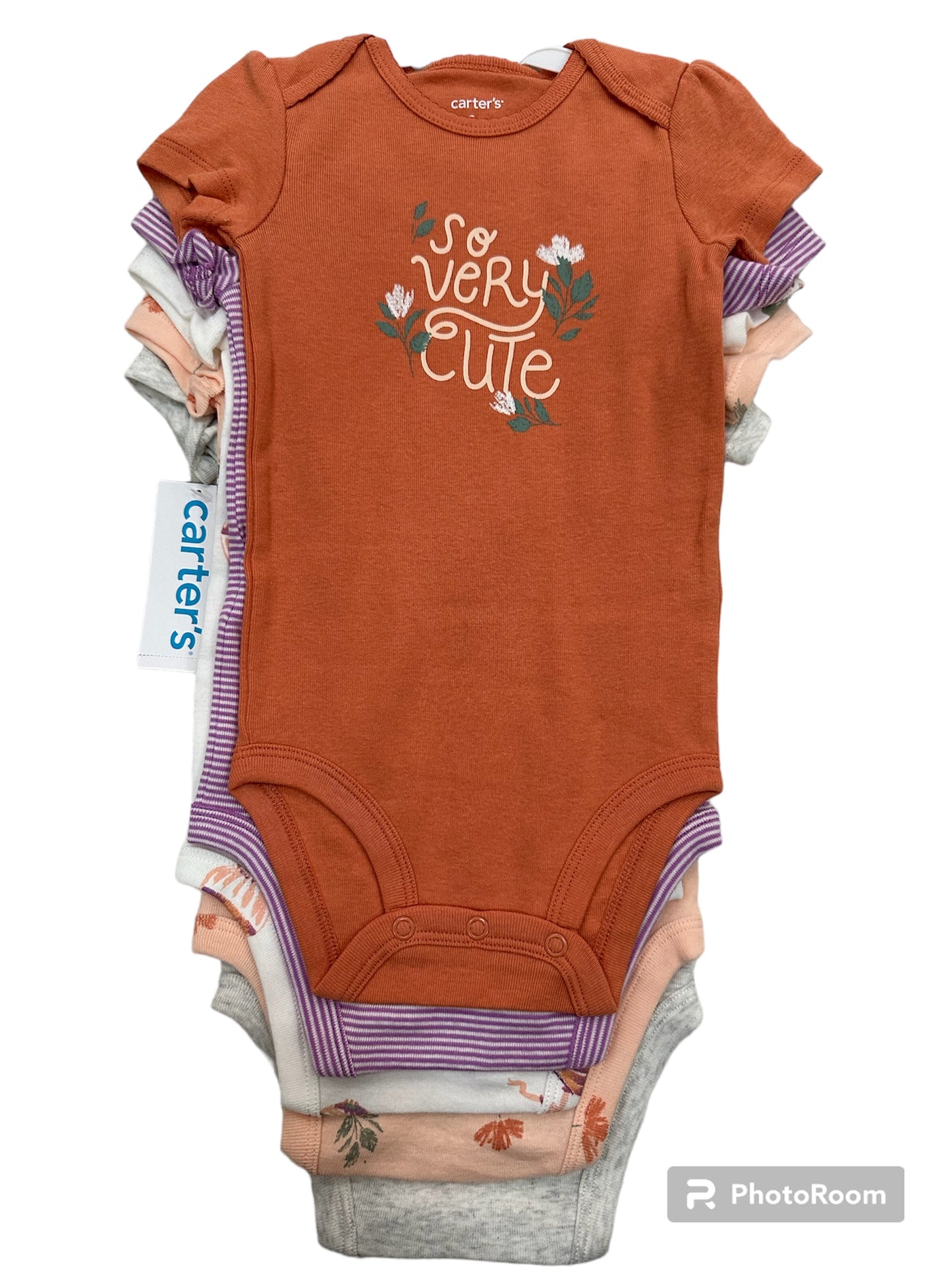 Set de 5 Onesies, Rosado/Morado, Carter's