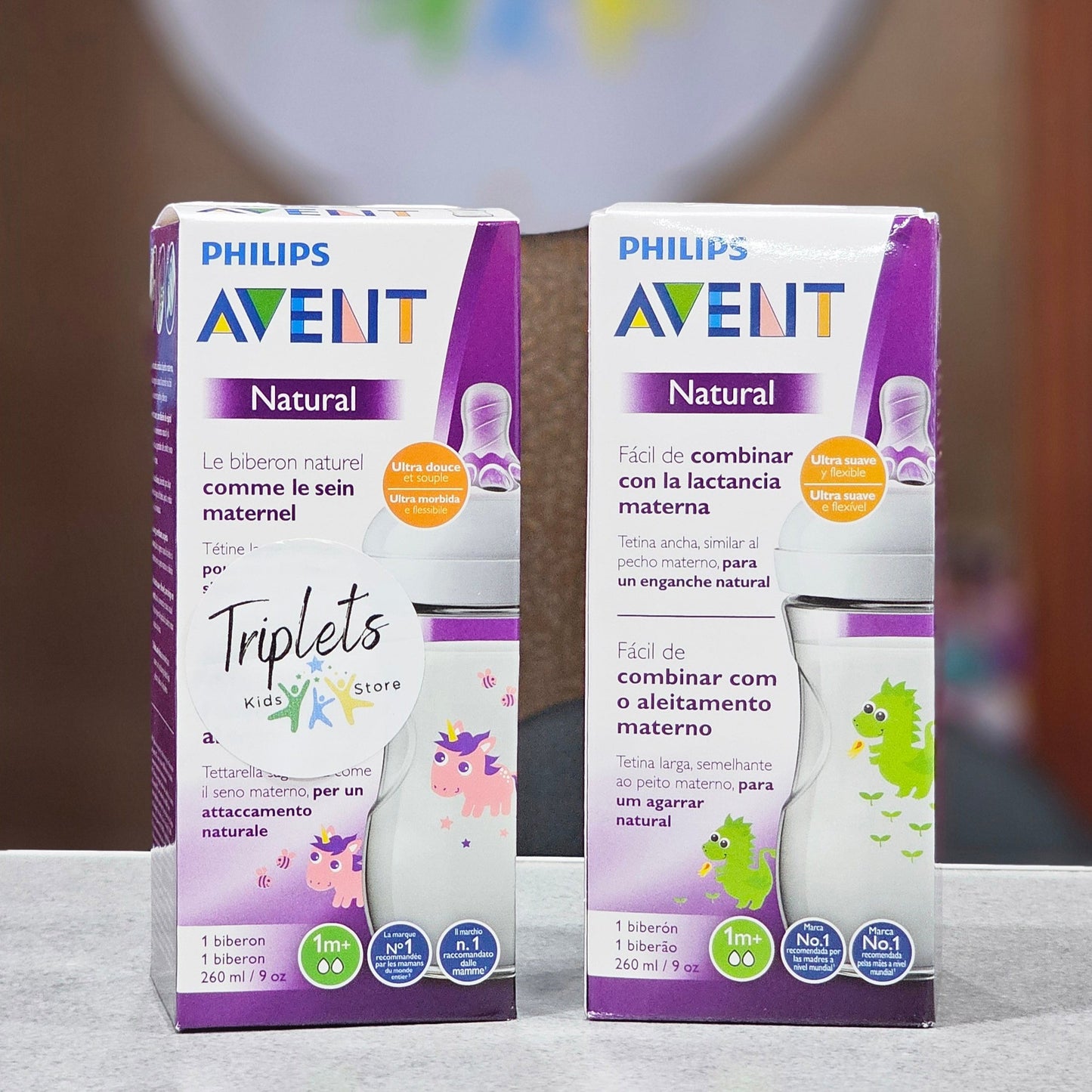 Biberón Natural Dragon, 9 oz Natural, Philips Avent