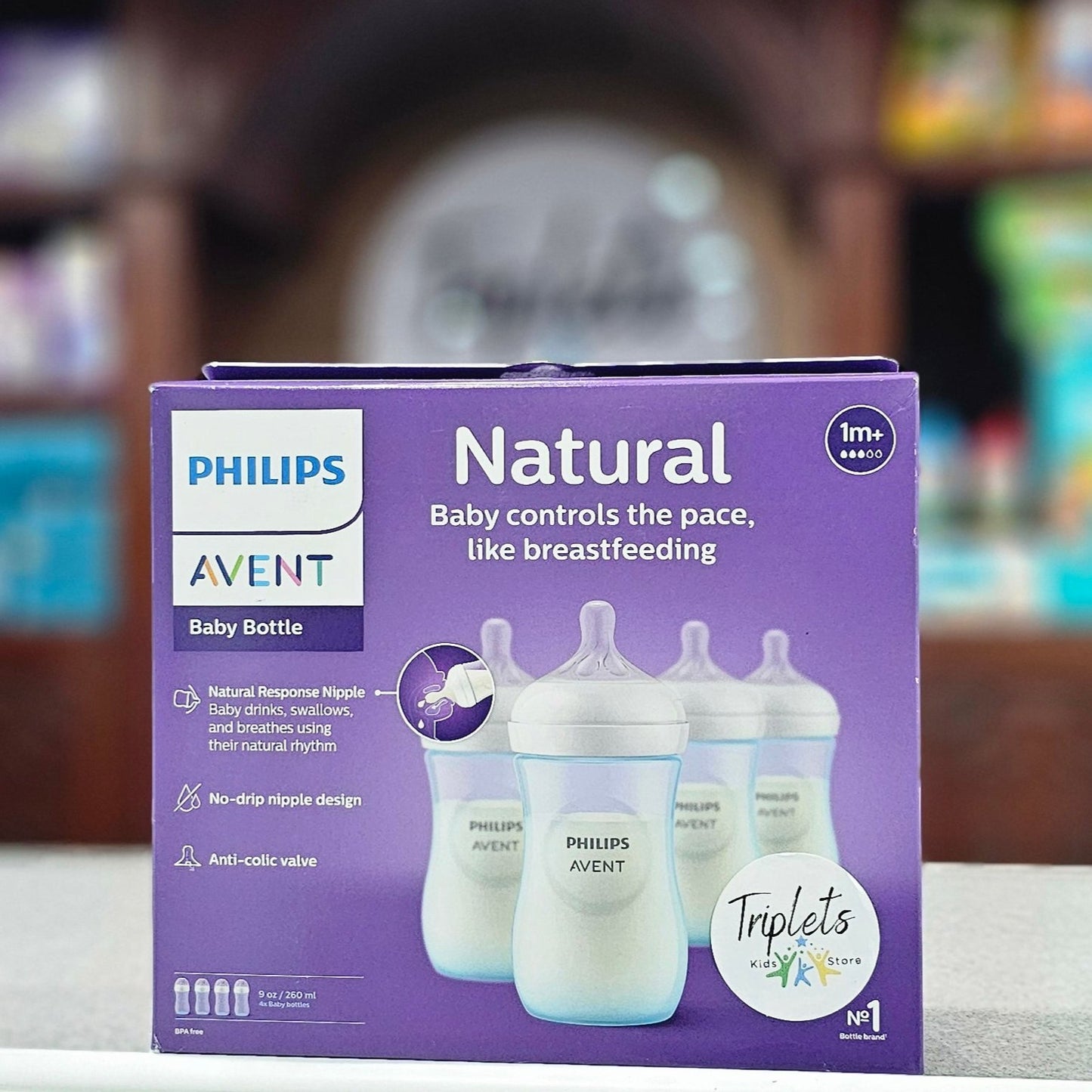 Set de 4 Biberones de 9 Oz, Philips Avent