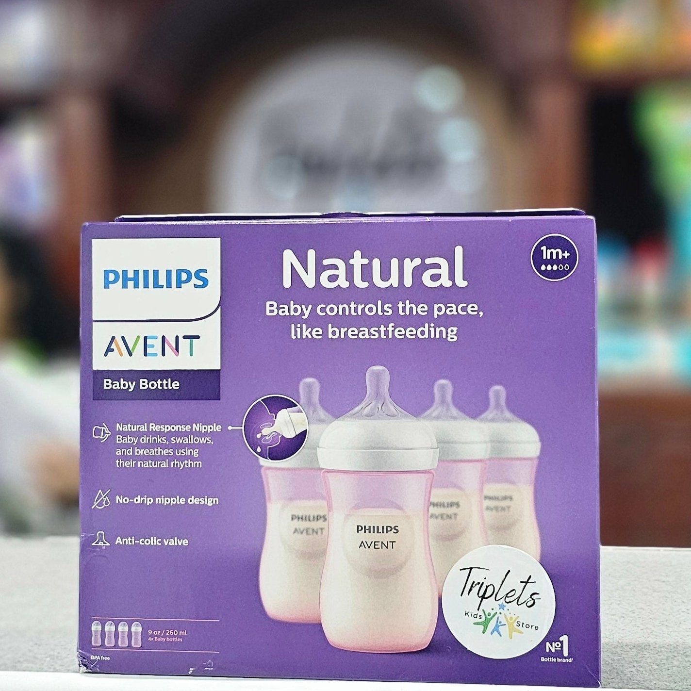 Set de 4 Biberones de 9 Oz, Philips Avent