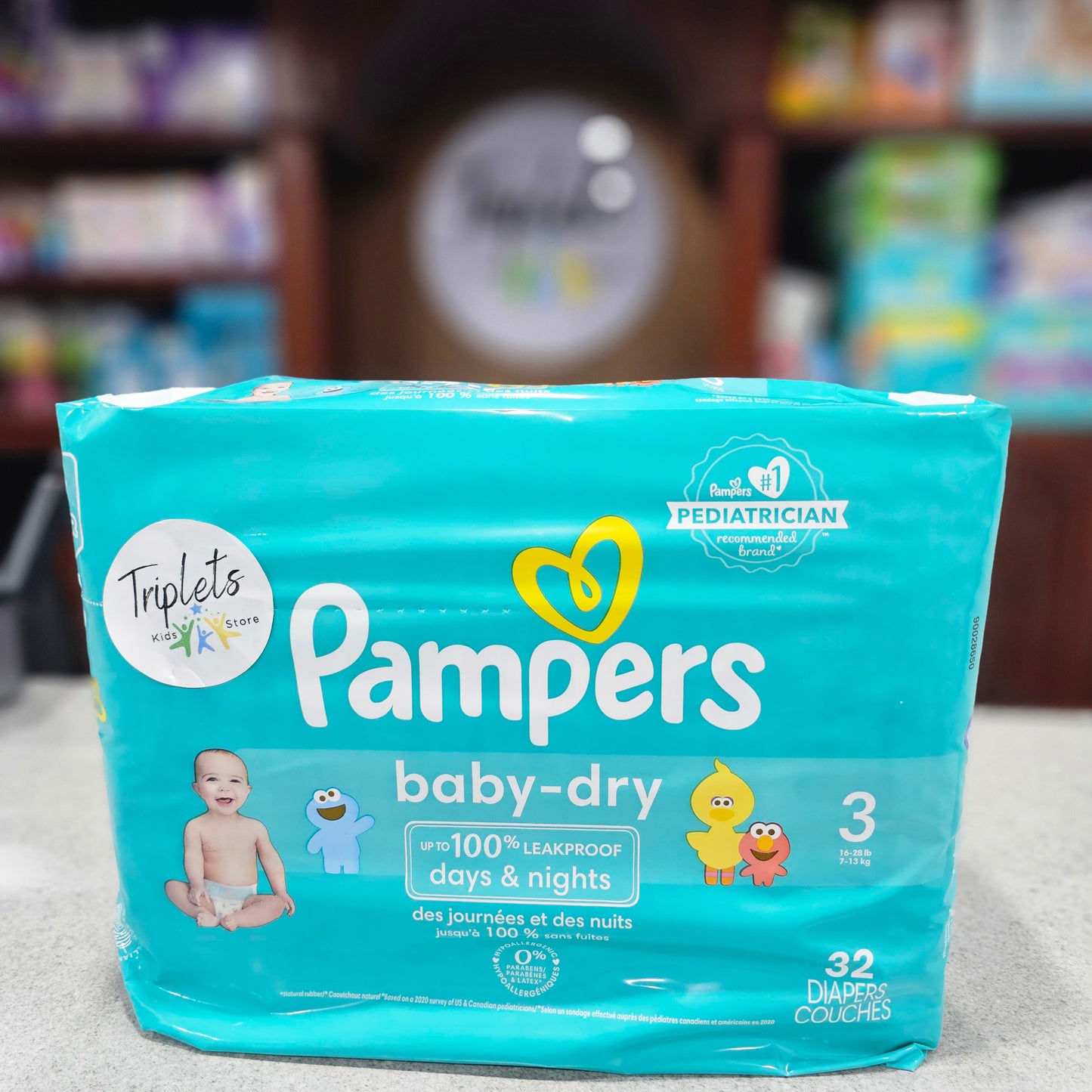 Pañales, jumbo pack, Pampers Babydry