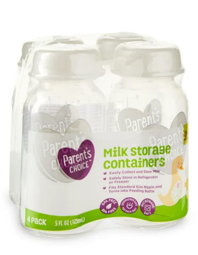 Set de 4 Contenedores para Almacenar Leche Materna, 5 Oz, Parents Choice 🇺🇸