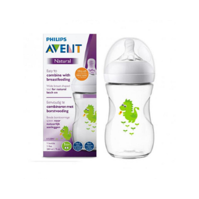 Biberón Natural Dragon, 9 oz Natural, Philips Avent