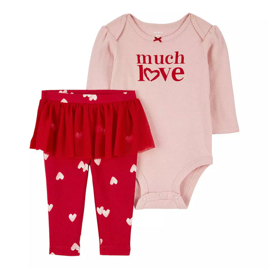 Set de Onesie y Pantalones, Corazones, Carter's