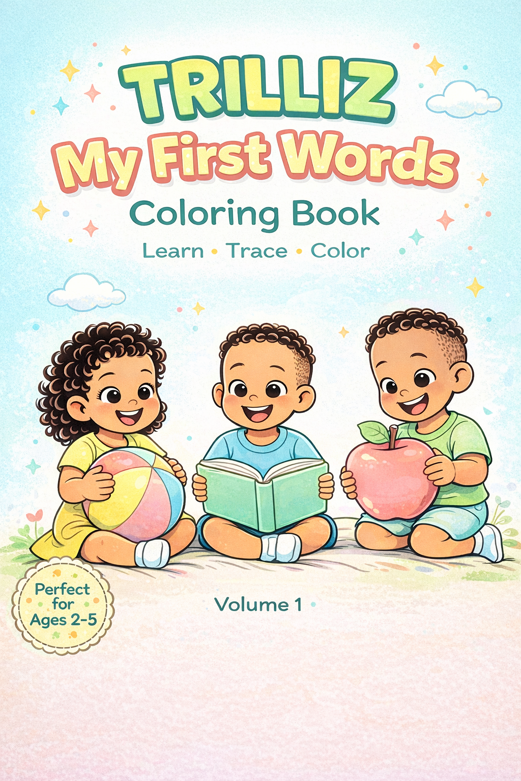 TRILLIZ – My First Words Coloring Book – Volumen 1.