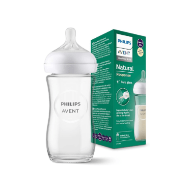 Biberón de Vidrio Natural Response, 8 oz, Philips Avent