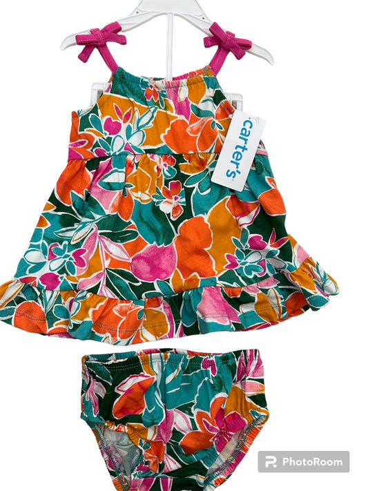 Vestido con Estampado de Flores, Carter's