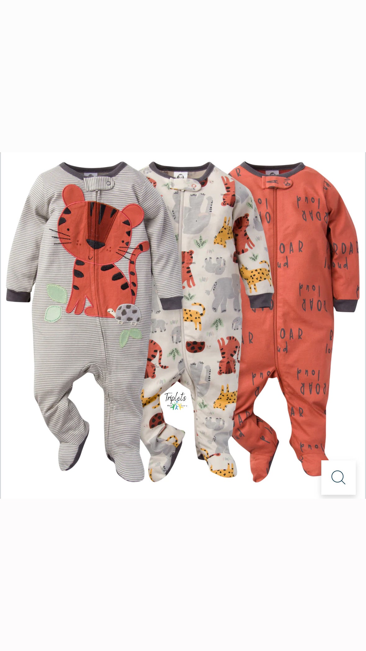 Set de Pijamas, 3 Piezas Safari Sleep N Plays, Gerber