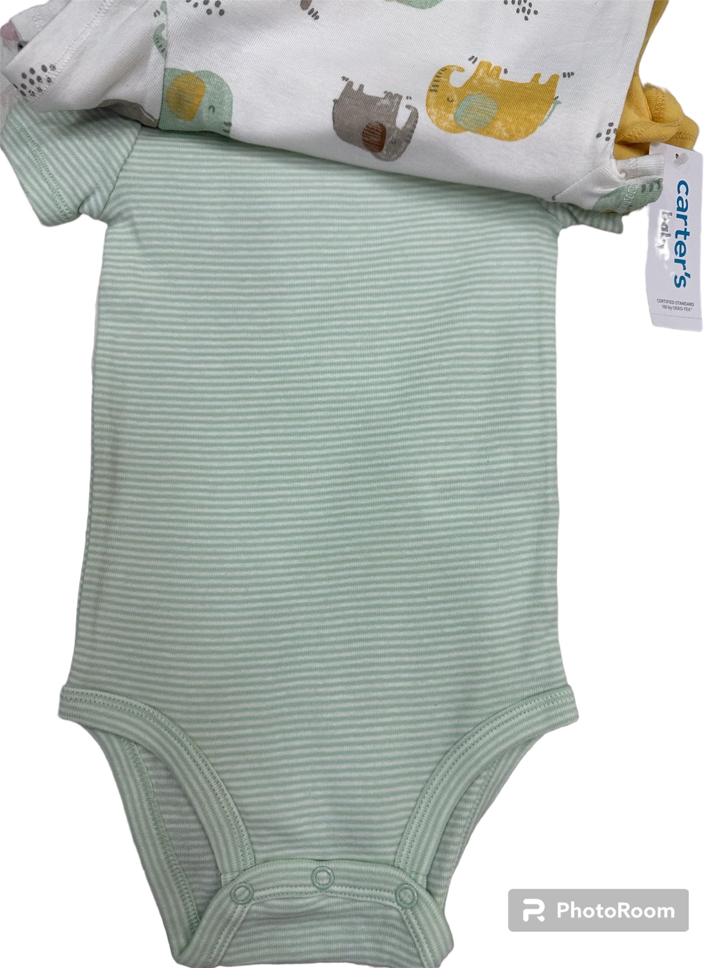 Set de 5 Onesies, Elefantes y Sol, Carter's