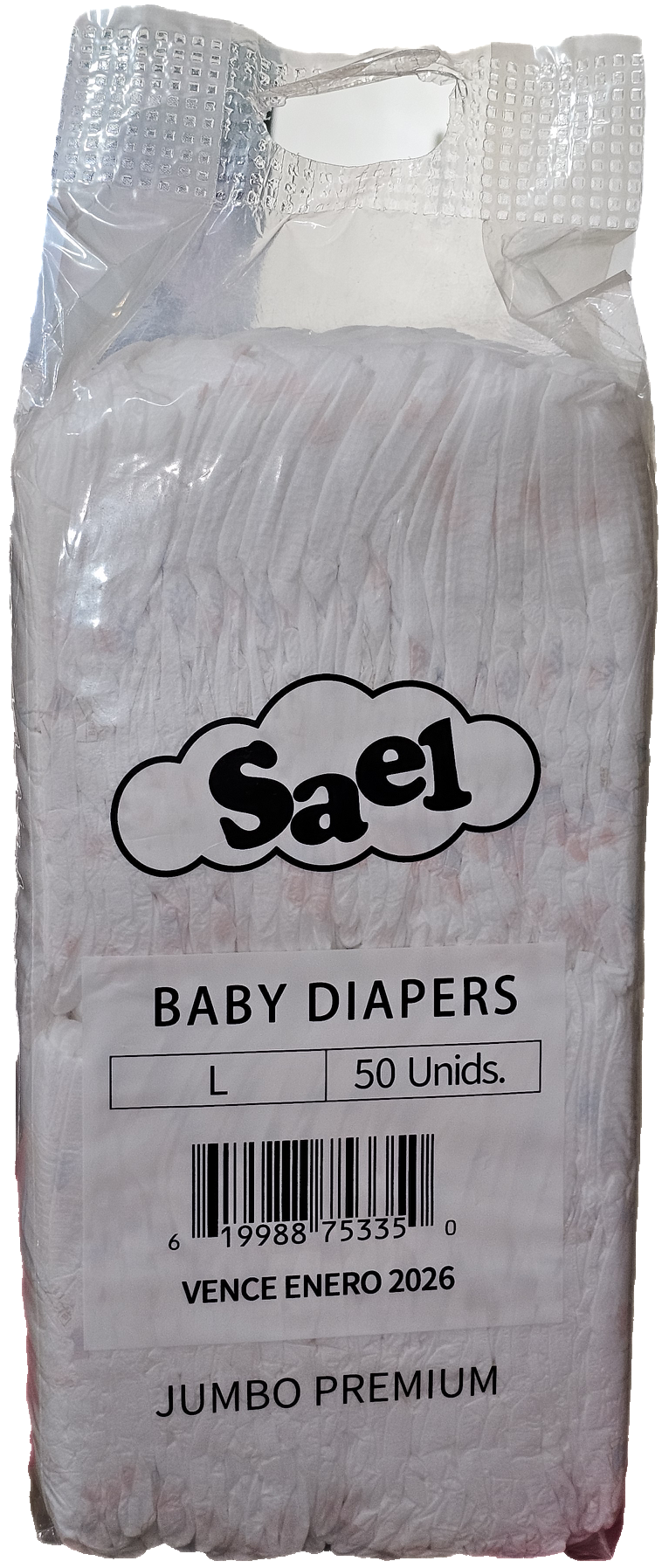 Pañales, Jumbo Premium 50 Unidades, Sael