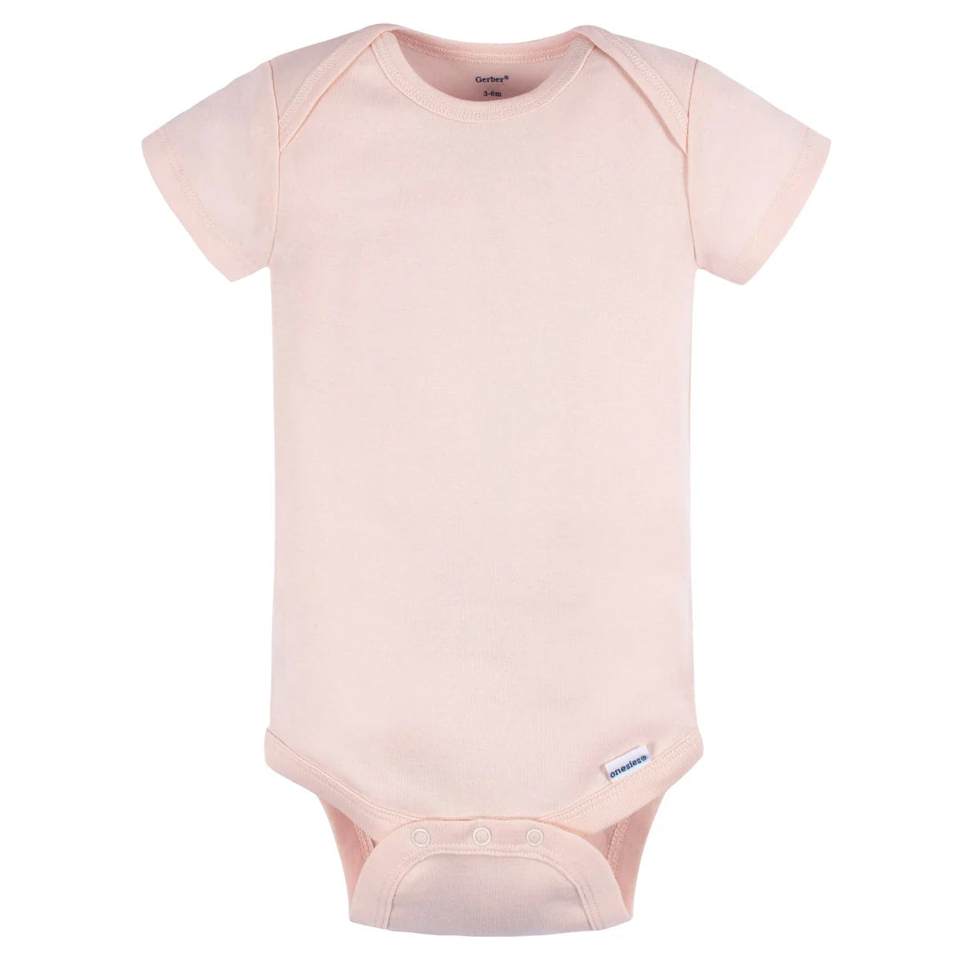 Bodysuits Bebé Neutro Azul/Rosa Manga Corta 5 Piezas, Gerber