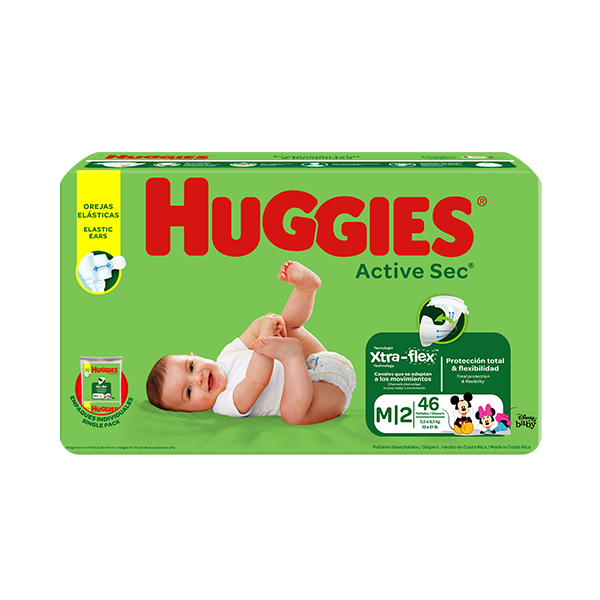 Pañales Mega Pack HUGGIES Active Sec