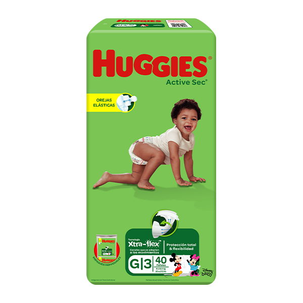 Pañales Mega Pack HUGGIES Active Sec