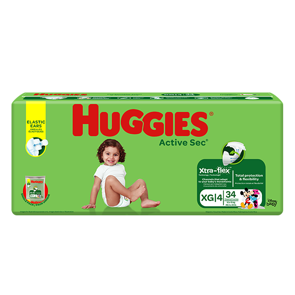 Pañales Mega Pack HUGGIES Active Sec