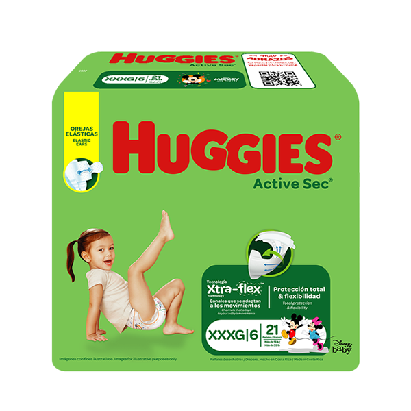 Pañales Mega Pack HUGGIES Active Sec