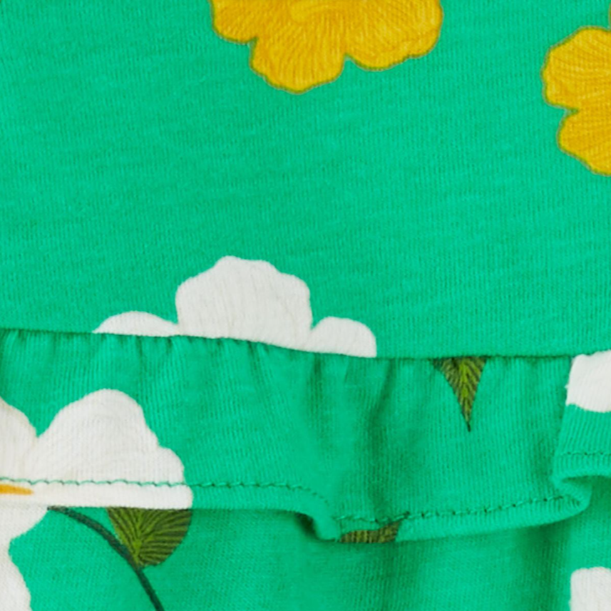 Set de Onesie de Manga Larga y Pantalón con Estampado de Flores Verdes, Carter's