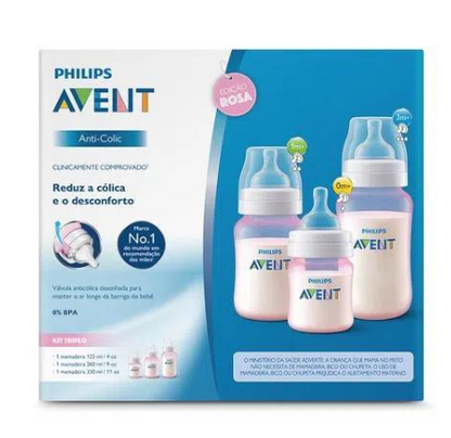 Set de Biberones Anticólicos 4/9/11oz, Philips Avent